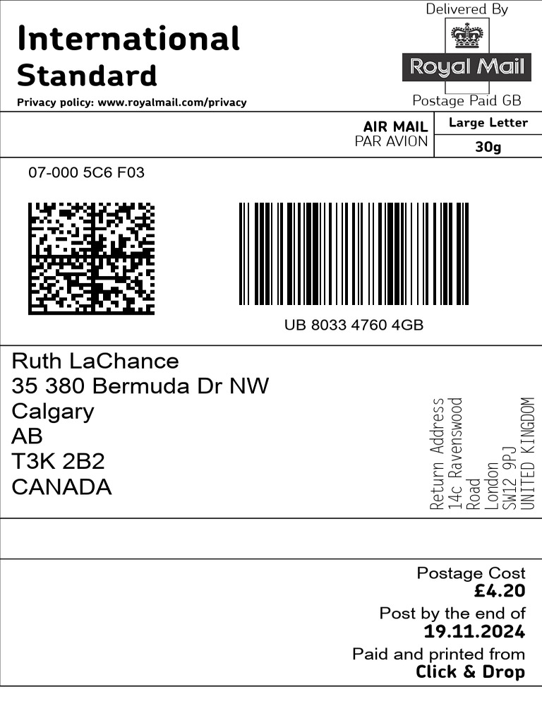 Royal Mail International Shipping Guide | PDF | Mail | Government Finances