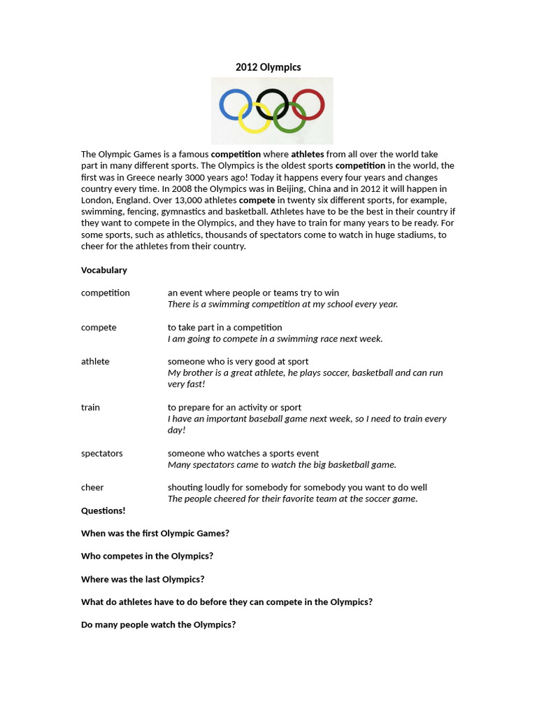 2012 Olympics Overview and Insights | PDF | Olympic Games | Sports