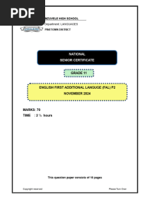 English FAL NOV 2024 P2 Grade 11