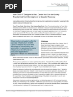 Download Cisco IT Dual Purpose Data Center Case Study by Cisco IT SN79145430 doc pdf