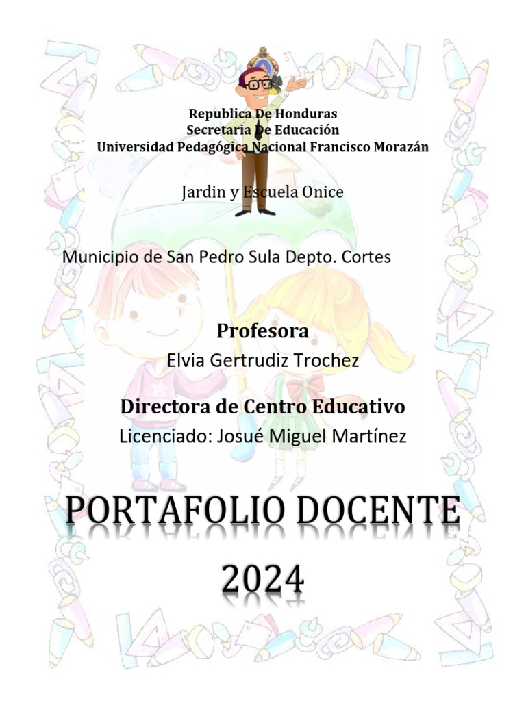 Portafolio Docente 2024 | PDF | Escuelas | Maestros