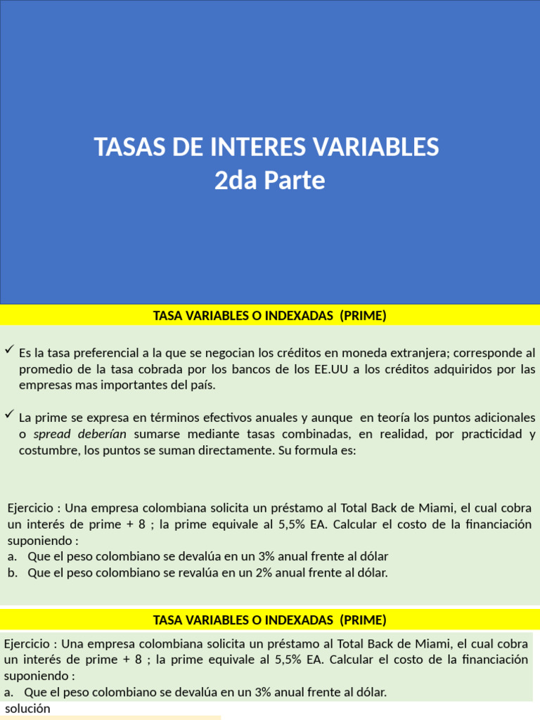 Cálculo de Tasas de Interés y Inflación | PDF | Interés | Inflación