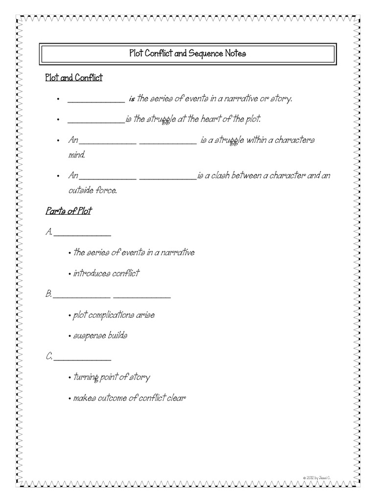 Plot worksheet PDF
