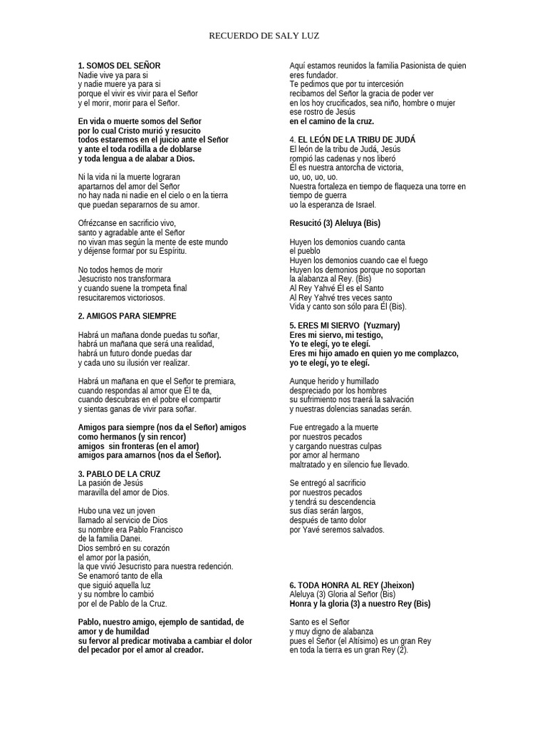 Despedida Pdf Amor Jesús