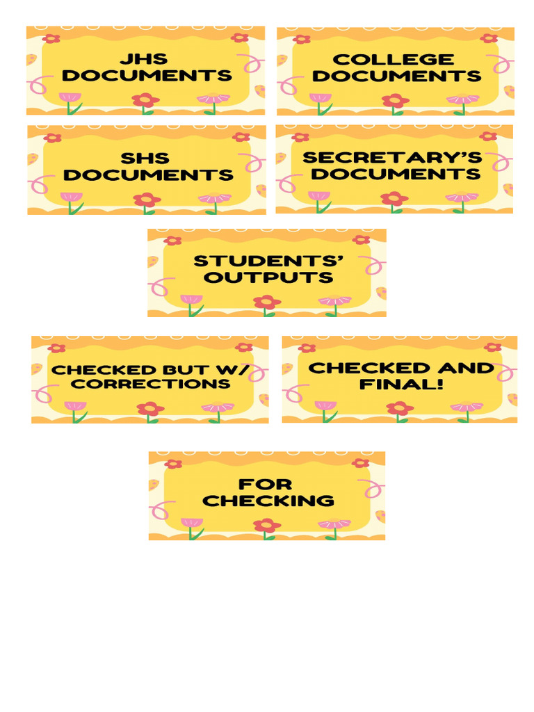 Label of Documents 2024-2025 | PDF