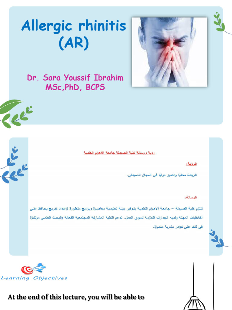 Understanding Allergic Rhinitis Management | PDF | Allergy | Allergen