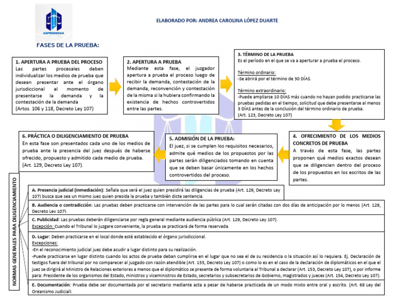 Fases de La Prueba Asprodegua | PDF | Juez | Sentencia (ley)