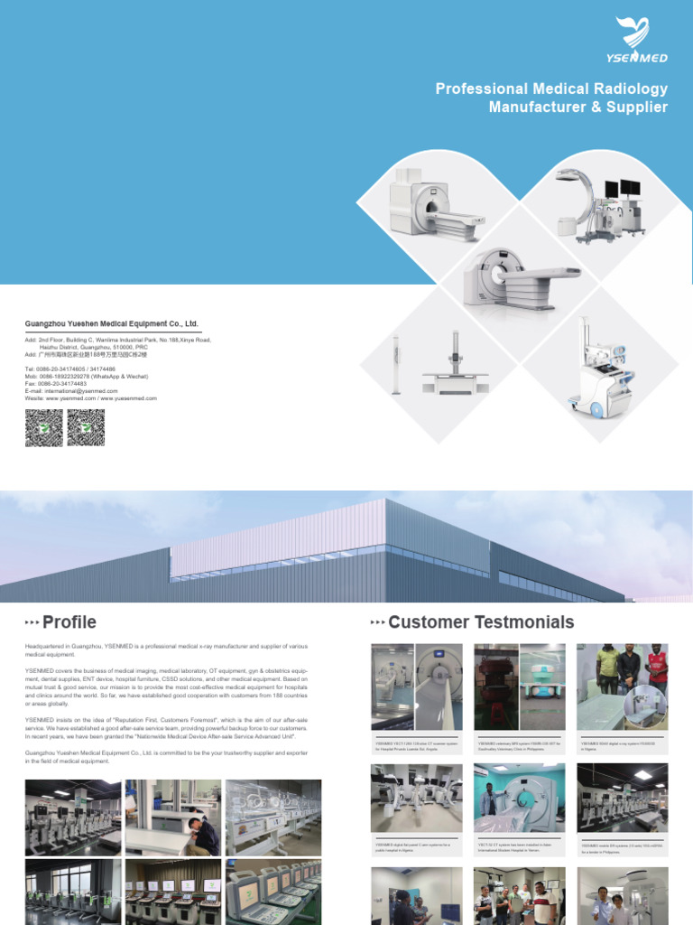 Professional Medical Radiology Supplier | PDF | Ct Scan | Medical Imaging