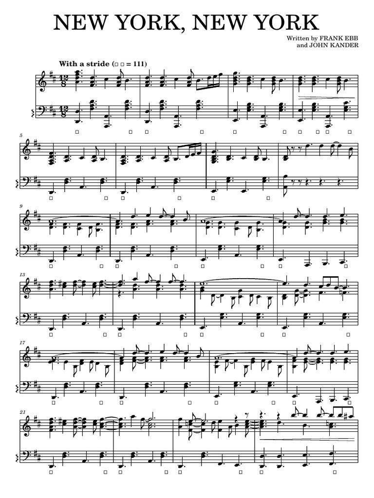 New York New York Frank Sinatra | PDF