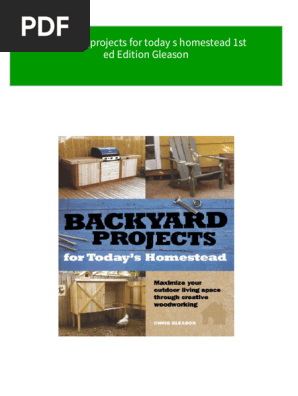 Buy ebook Backyard projects for today s homestead 1st ed Edition Gleason cheap price