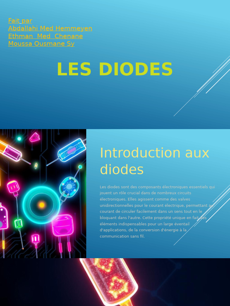 Introduction aux diodes électroniques | PDF | Diode | Semi-conducteurs