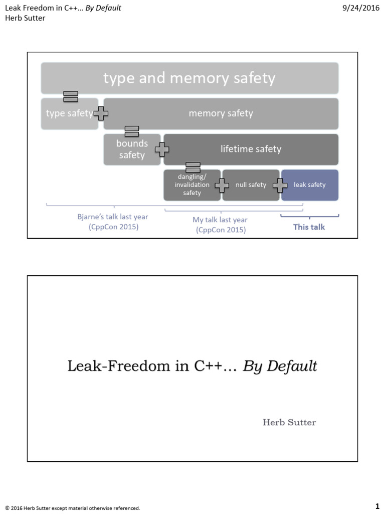 C++ Leak Freedom Strategies Explained | PDF | C++ | Pointer (Computer ...