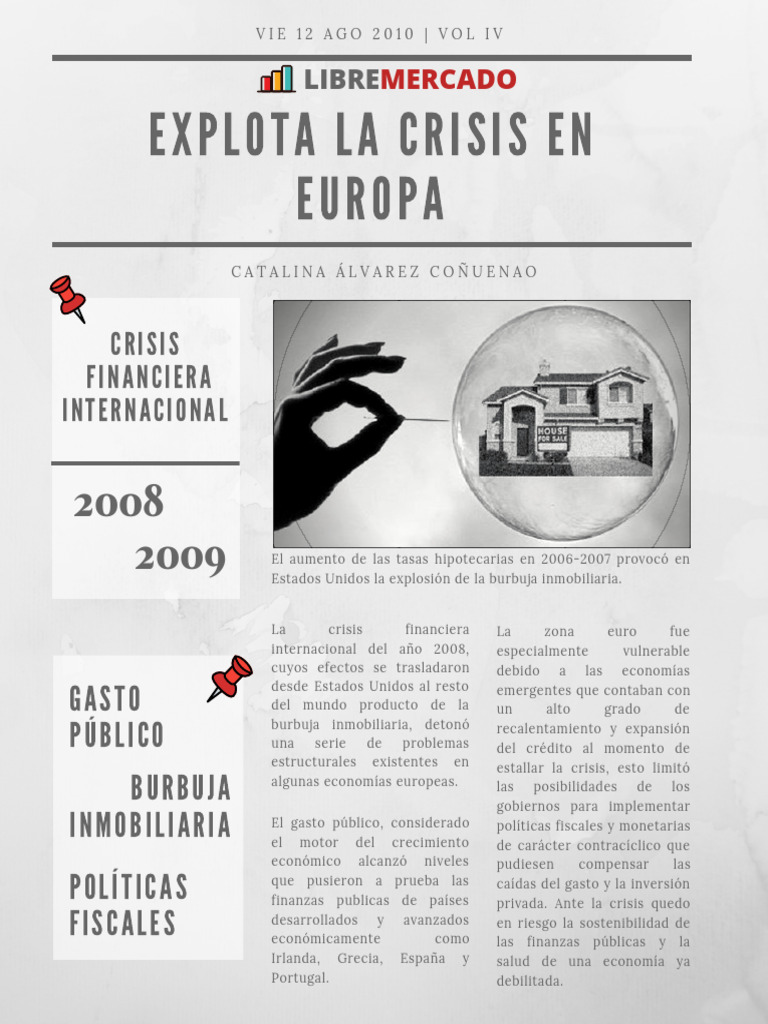 Crisis Financiera 2008: Impacto en Europa | PDF | Deuda | Crisis de la ...