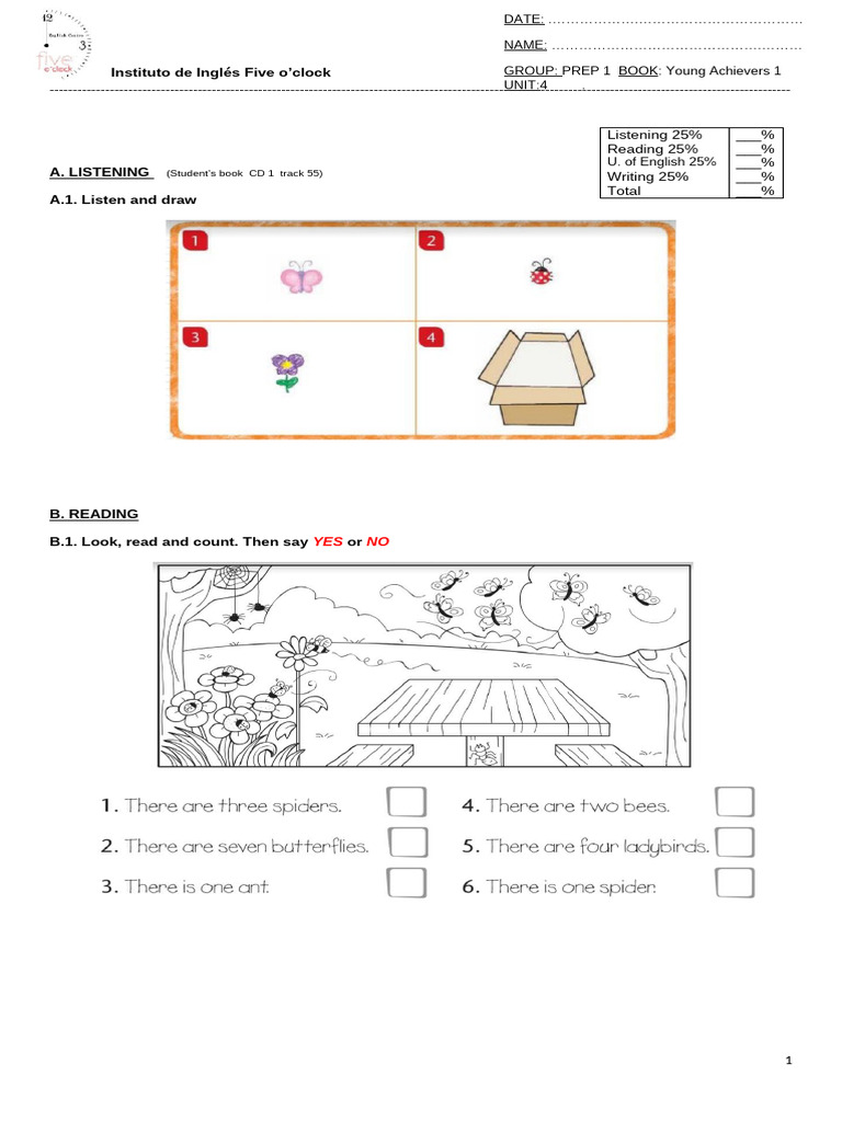 Test Unit 4 Prep 1 | PDF