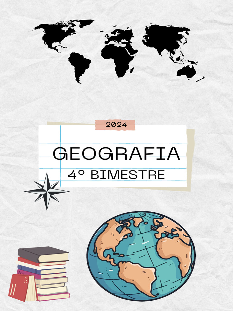 Capa De Livro Geografia Verde Branco E Preto Pdf