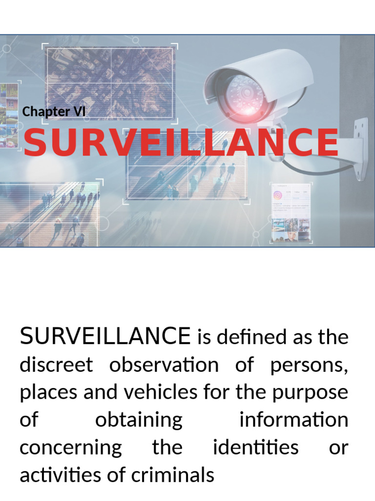 Surveillance Techniques Guide | PDF | Surveillance | Covert Operation