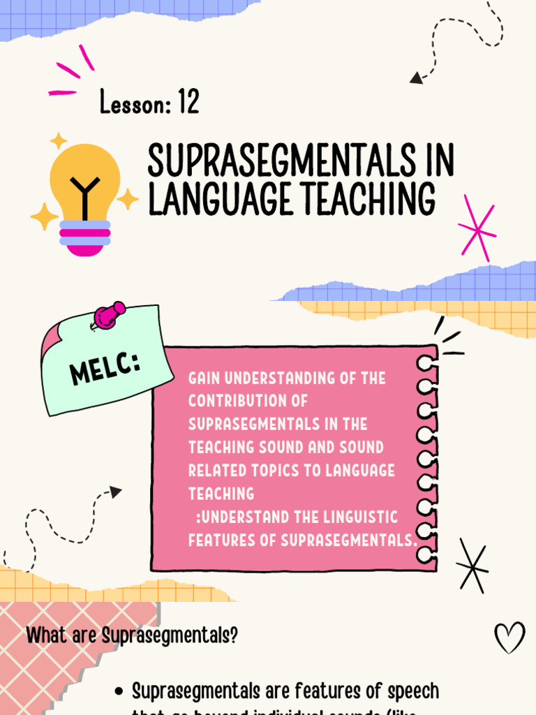 Suprasegmentals in Language Teaching | PDF | Stress (Linguistics ...