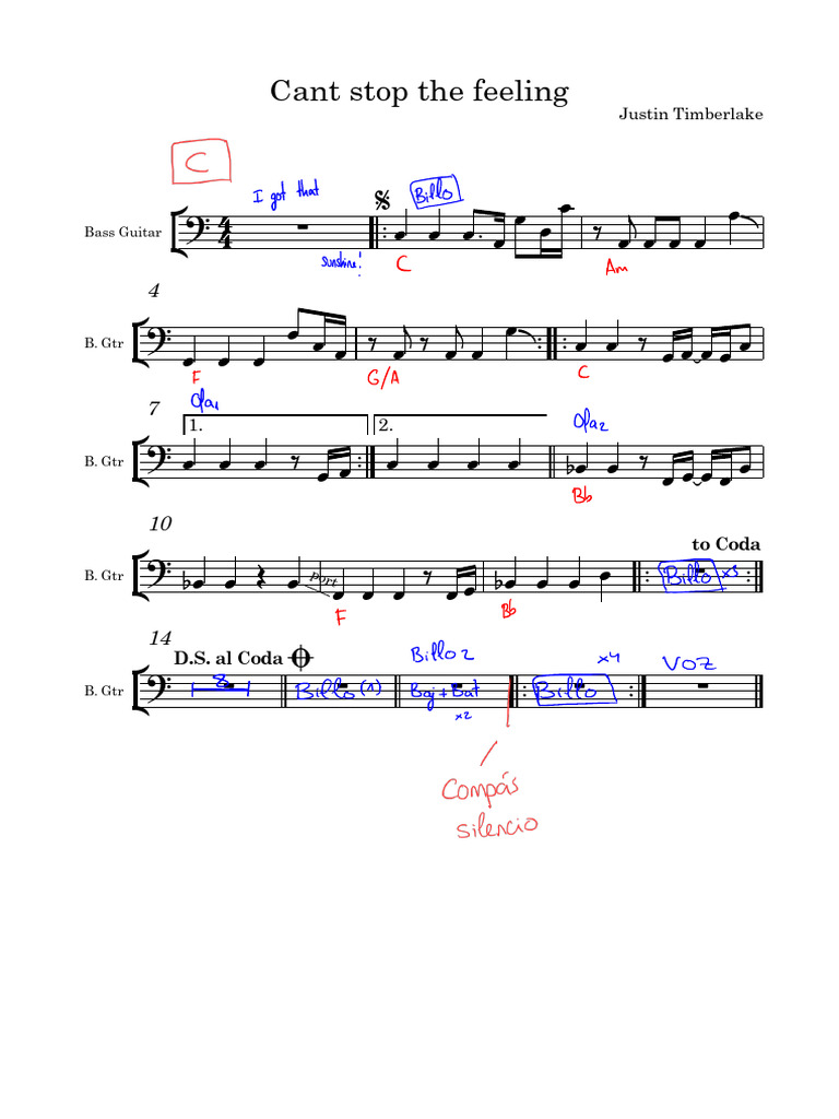 Cant Stop The Feeling | PDF