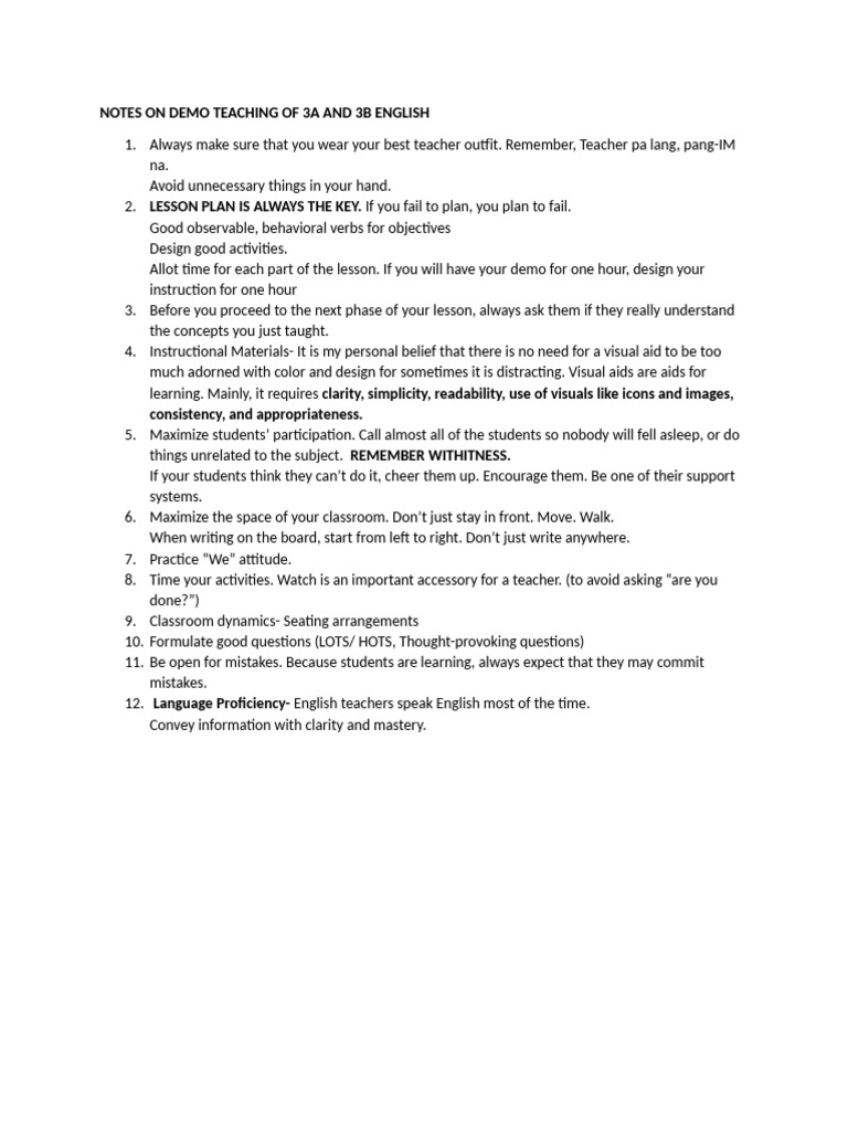 Demo Teaching Essentials for English 3A/B | PDF