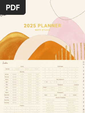 Free Boho 2025 Planner