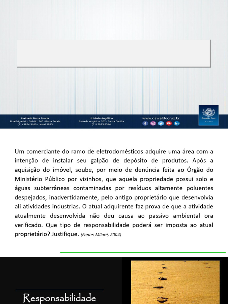 Tríplice Responsabilidade Ambiental Explicada | PDF | Crimes | Crime e ...