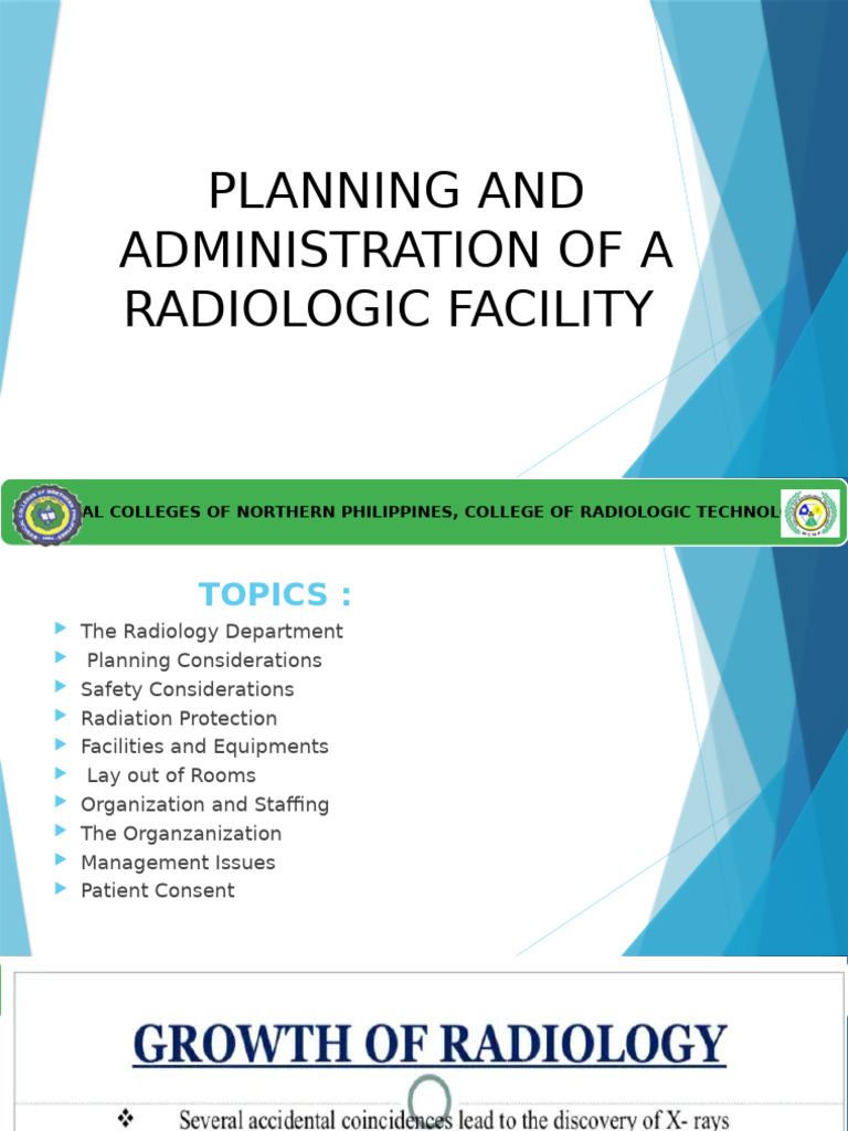 Planning and Administration of A Radiologic Facility | PDF