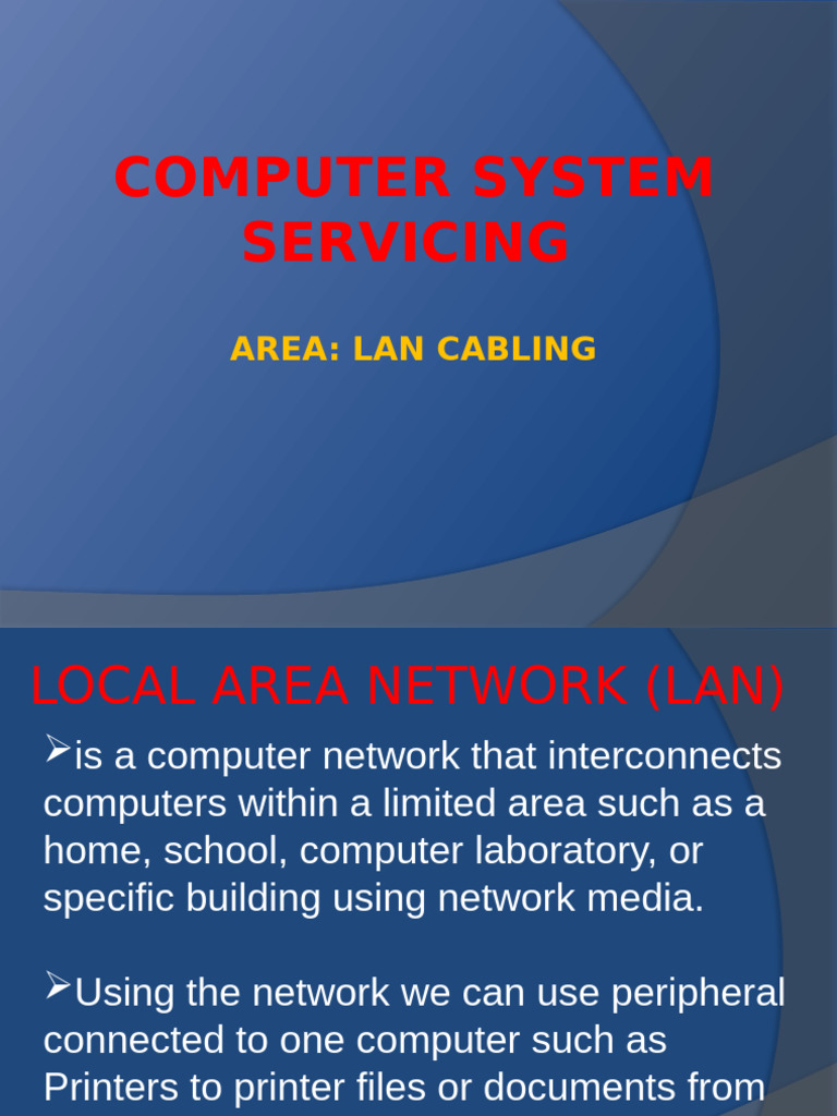 Computer Servicing System Powerpoint Demo | PDF | Computer Network ...
