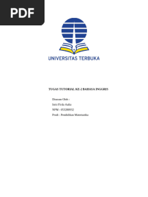 TUGAS TUTORIAL 2 Bahasa Inggris