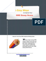 Seven Easy Ways To Improve Your GRE Analytical Writing Score