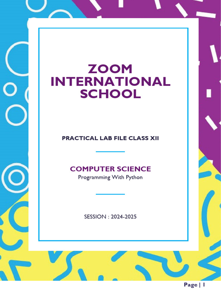 4092xii CS - Project & Practical - For Term-Ii With Sequence | PDF ...