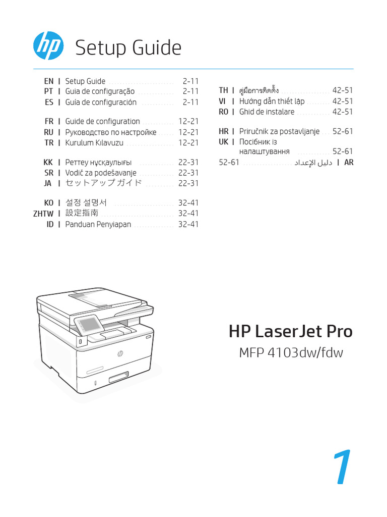 Guia de Configuração HP LaserJet Pro MFP | PDF | Rede de computadores ...