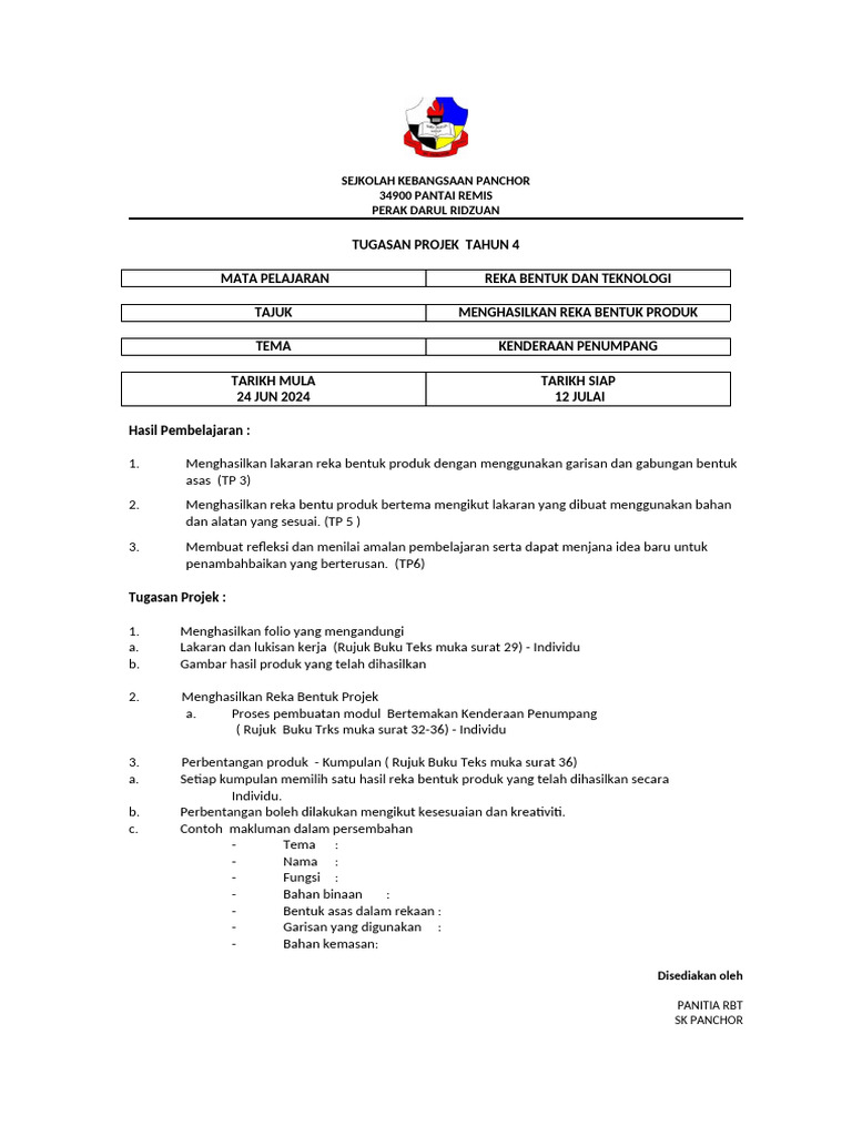 Projek RBT | PDF