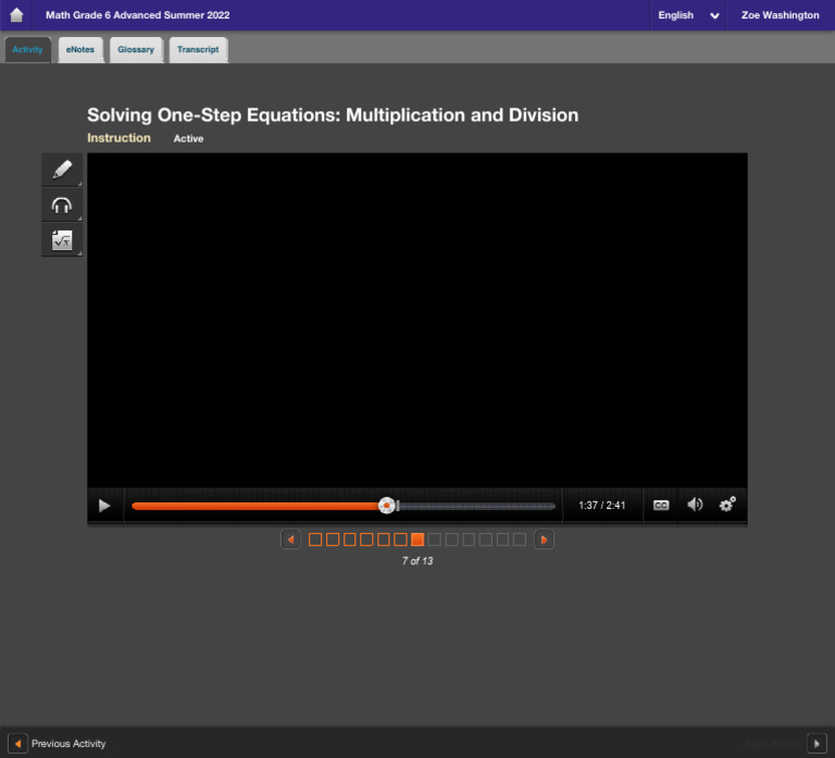 Math Grade 6 Advanced Summer 2022 - Edgenuity.com 180 | PDF
