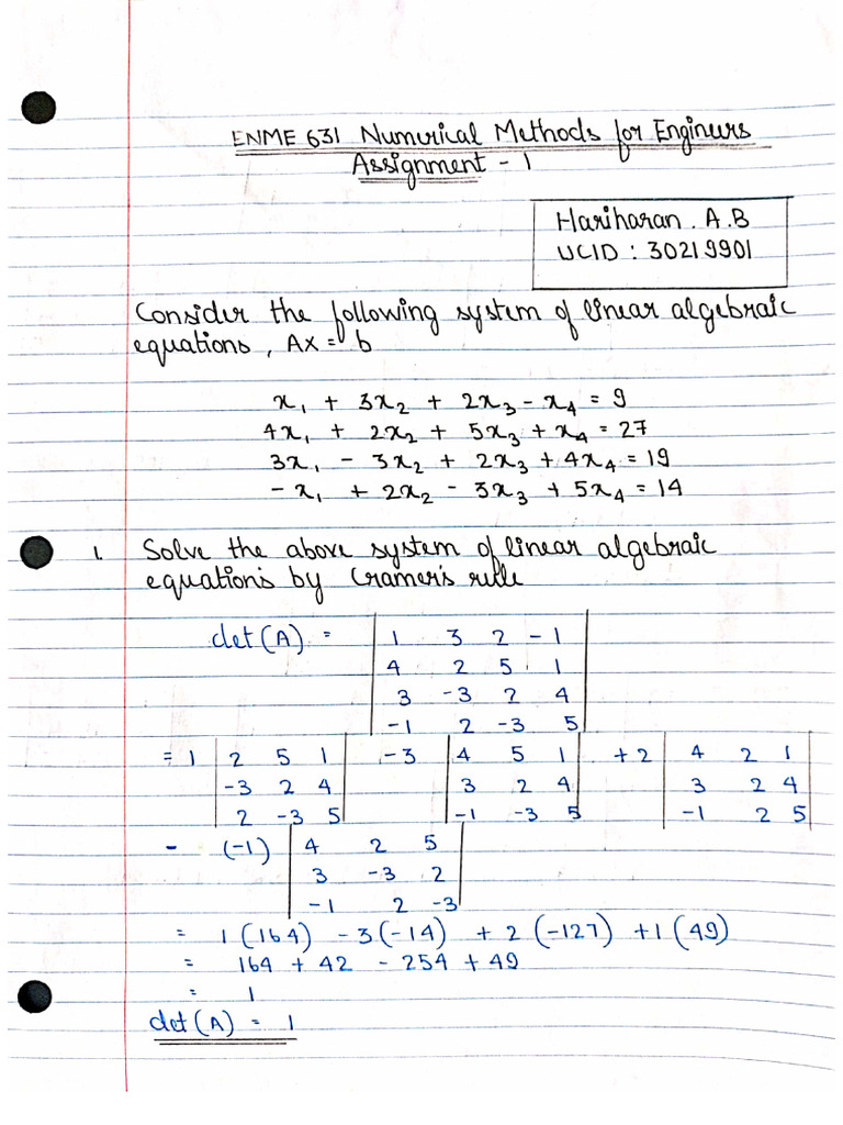 ENME631 Assignment1 | PDF