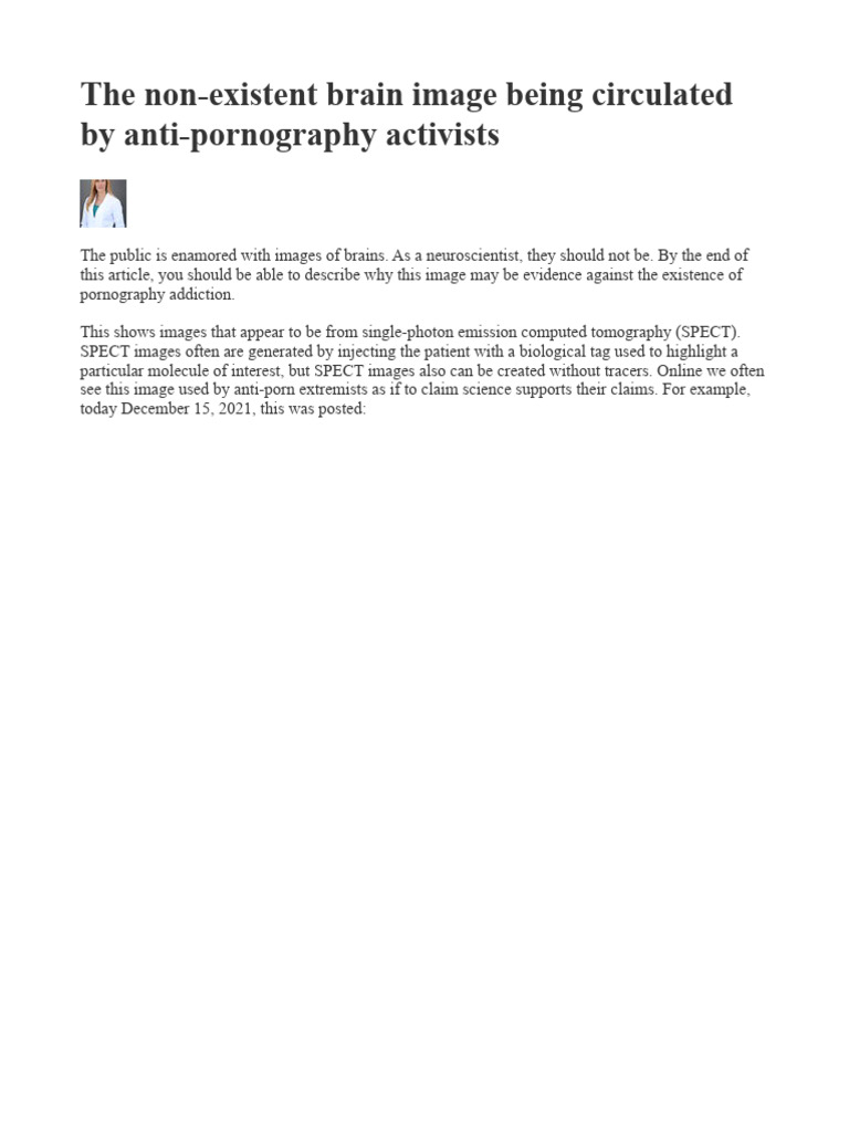 Debunking Pornography Addiction Claims | PDF | Neuroscience