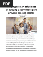 Todas y Todos Contra El Acoso Escolar | PDF | Acoso cibernético ...