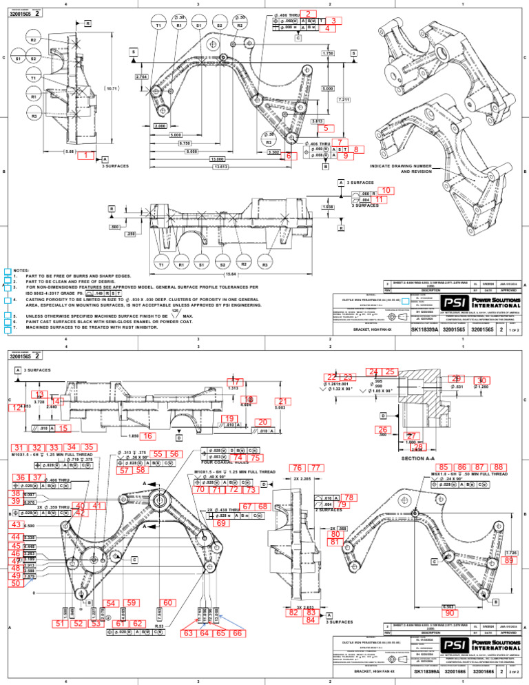 High Fan Bracket Specifications Document | PDF | Metals | Industrial ...