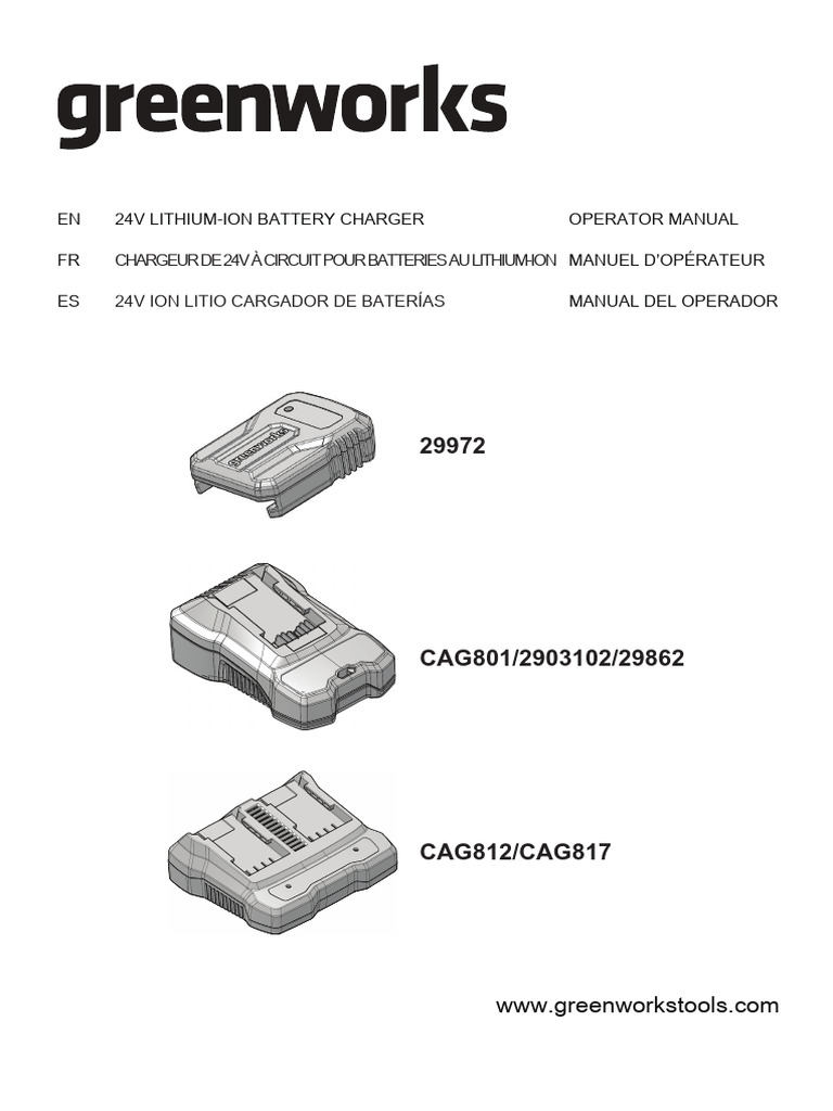 24V Lithium-Ion Charger Manual | PDF | Battery Charger | Lithium Ion ...