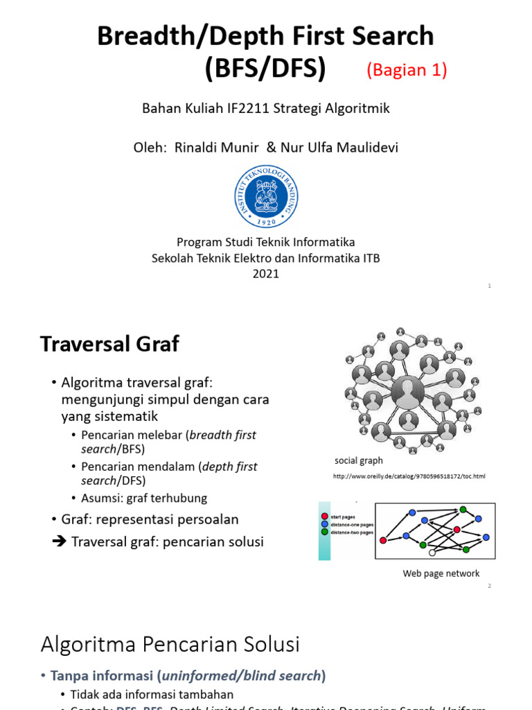 Algoritma BFS dan DFS dalam Traversal Graf | PDF