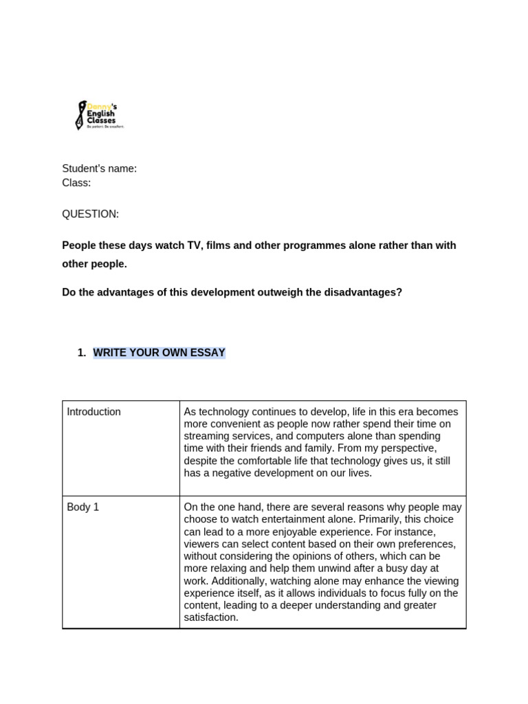 HW24. Writing | PDF | Essays | Psychology