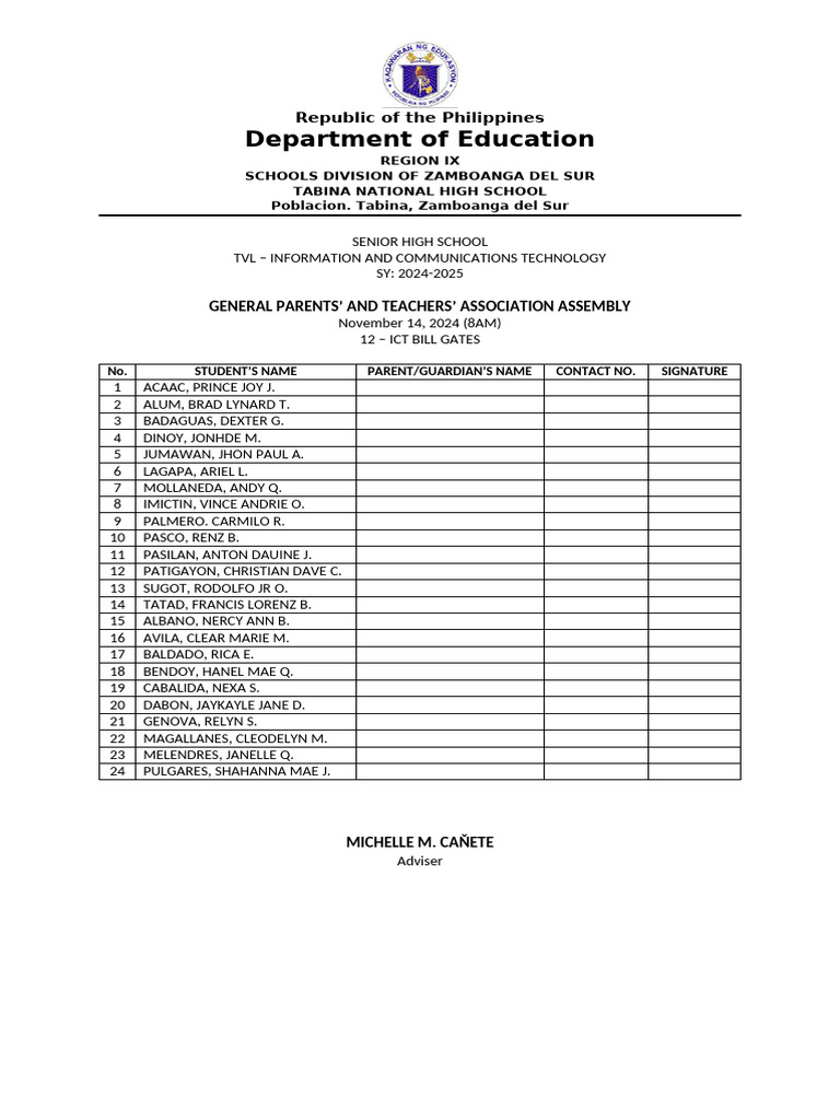 Gpta Attendance | PDF