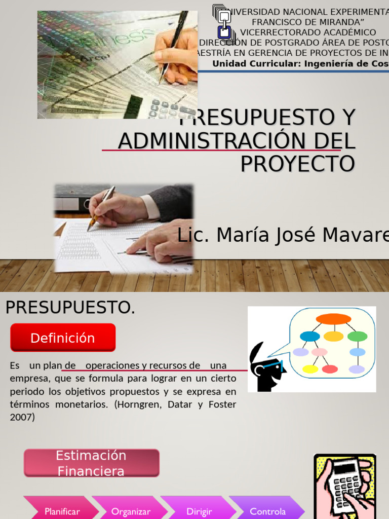 Presupuesto y Administración de Proyectos | PDF | Presupuesto