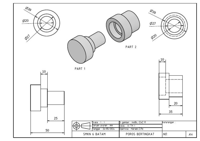 Skala Gambar Teknik Nabil Izaz R | PDF