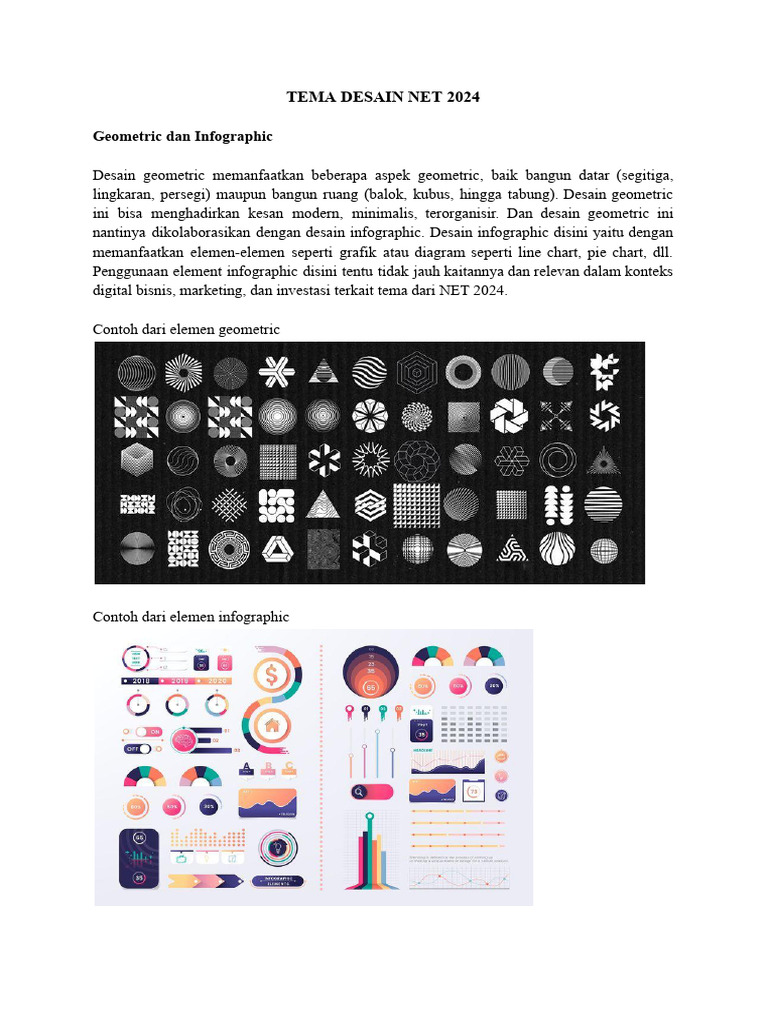 Desain Geometric dan Infographic 2024 | PDF
