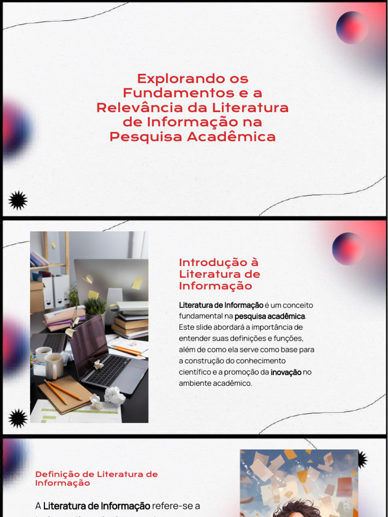 Importância da Literatura de Informação | PDF | Informação | Conhecimento
