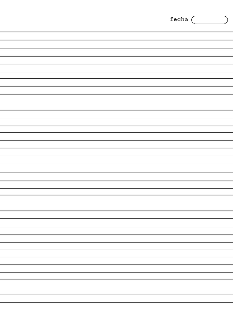 A4 Renglones Cuaderno Apuntes Simple | PDF