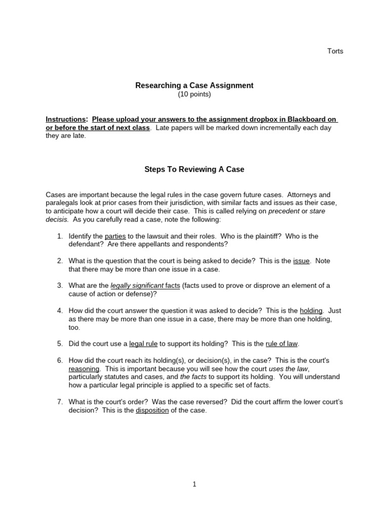 Case Review Assignment: MySpace Torts | PDF | Judiciaries | Common Law