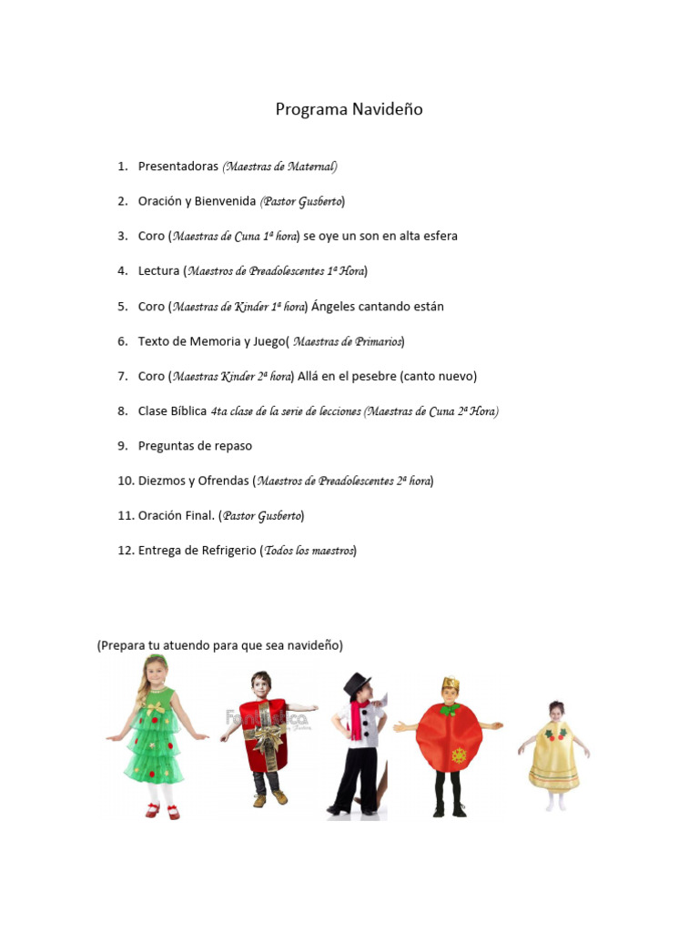 Programa Navideño | PDF | Religión y espiritualidad