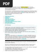 Difference Between Sub - Credit Debit and Credit Memo | PDF