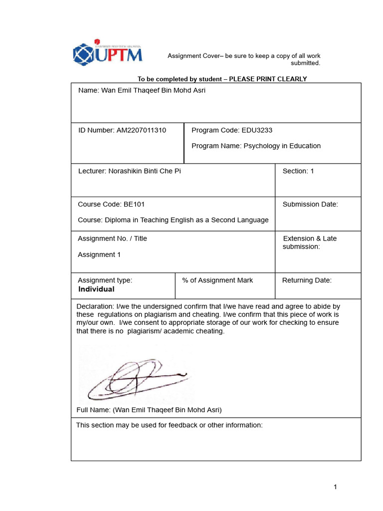 Edu3233 Assignment 1 Pdf Teachers John Dewey